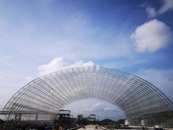 锡林格勒盟煤棚网架加工厂案例