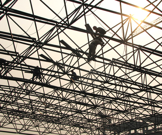 锡林格勒盟厂房网架安装